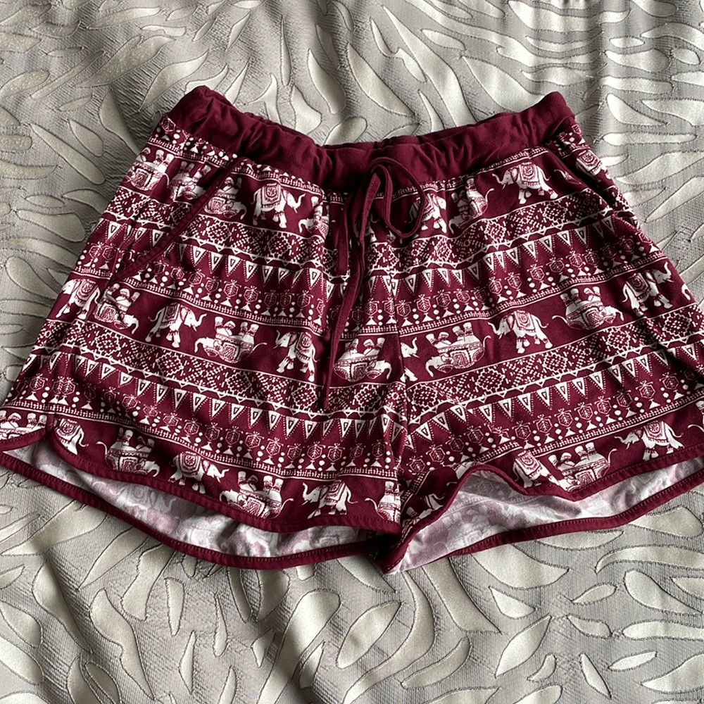 Girls Maroon Shorts